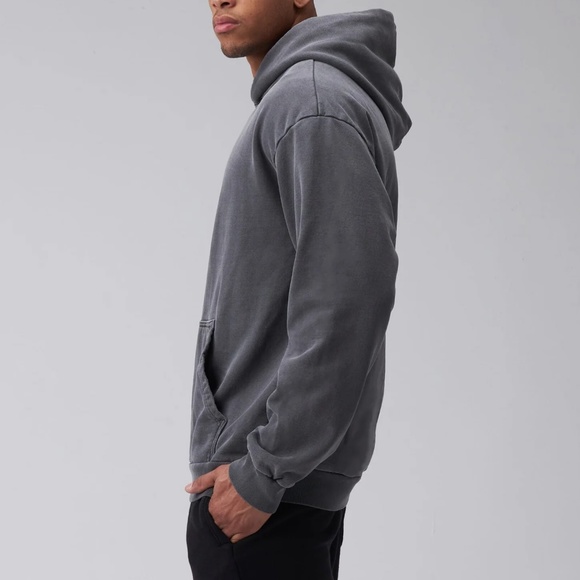 TALENTLESS by Scott Disick Fleece Hoodie Sweatshirt Steel Grey Gray Men's Small - Picture 4 of 5